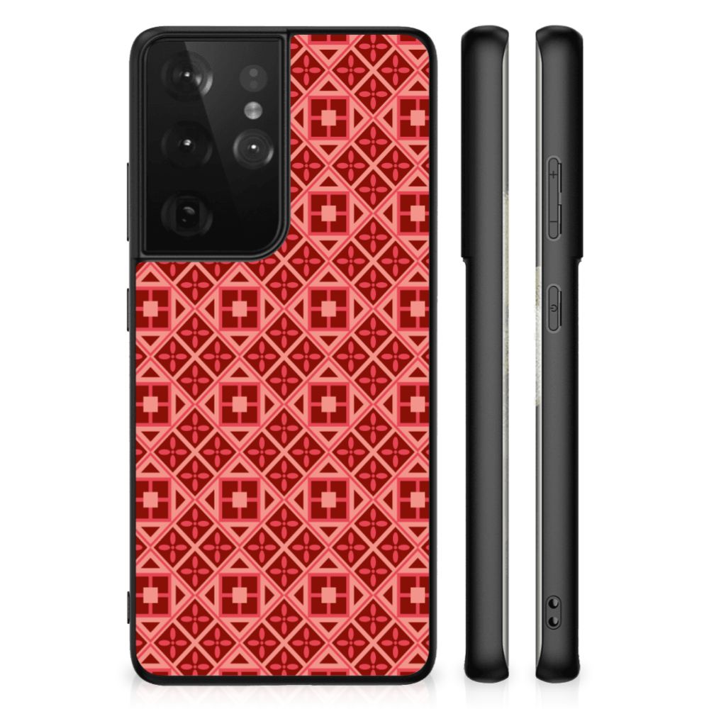 Samsung Galaxy S21 Ultra Back Case Batik Rood B2C Telecom