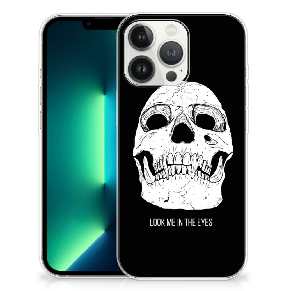 Silicone Back Case iPhone 13 Pro Max Skull Eyes B2C Telecom