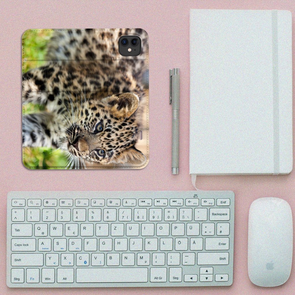 Apple iPhone 11 Hoesje maken Baby Luipaard