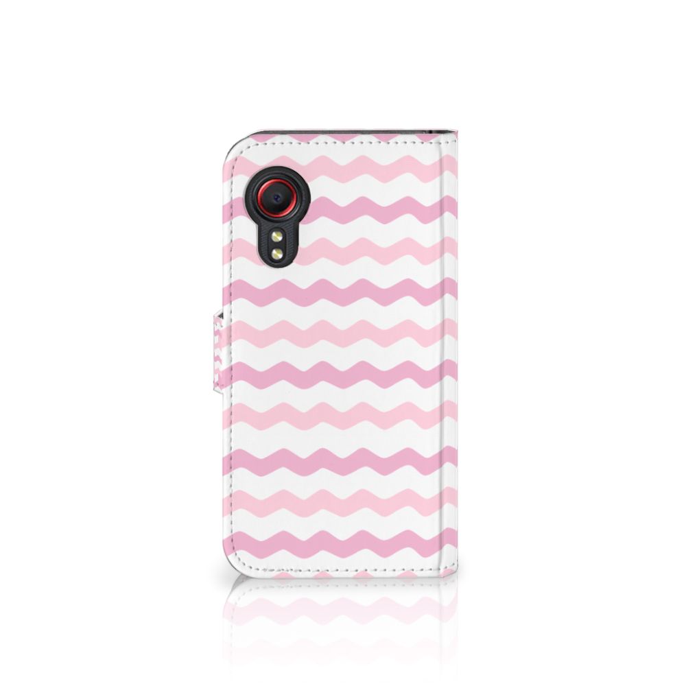 Samsung Galaxy Xcover 5 Telefoon Hoesje Waves Roze
