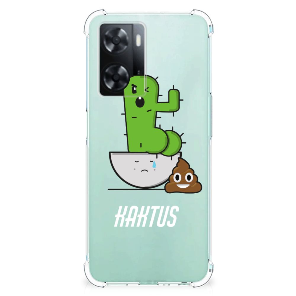 OPPO A57 | A57s | A77 4G Stevig Bumper Hoesje Cactus Poo B2C Telecom