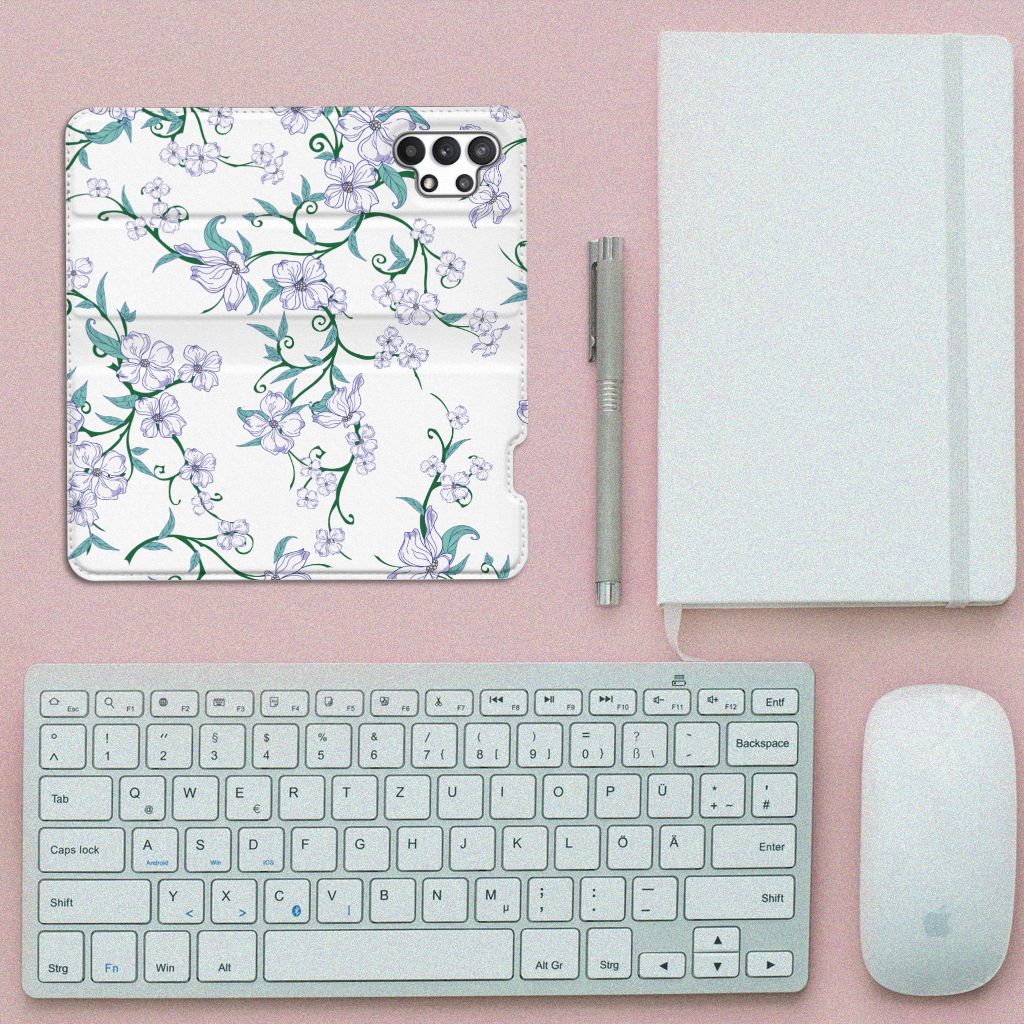 Samsung Galaxy A32 4G | A32 5G Enterprise Editie Uniek Smart Cover Blossom White - B2C Telecom