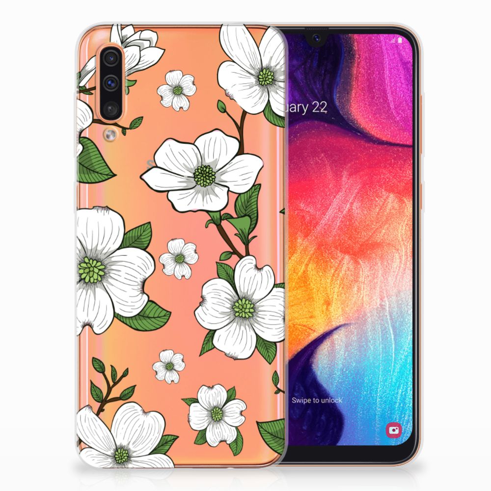 Samsung Galaxy A50 TPU Case Dogwood Flowers