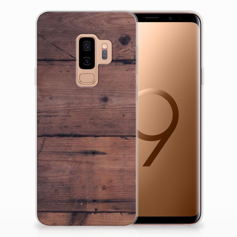 Samsung Galaxy S9 Plus Bumper Hoesje Old Wood