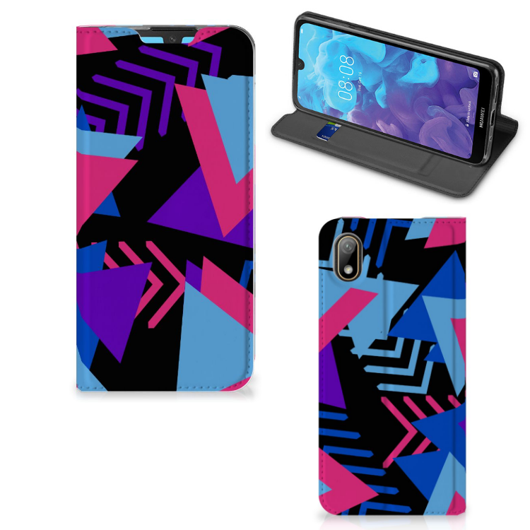 Huawei Y5 (2019) Stand Case Funky Triangle - B2C Telecom