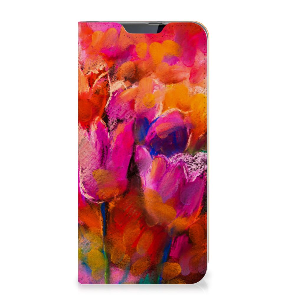 Bookcase Samsung Galaxy A60 Tulips