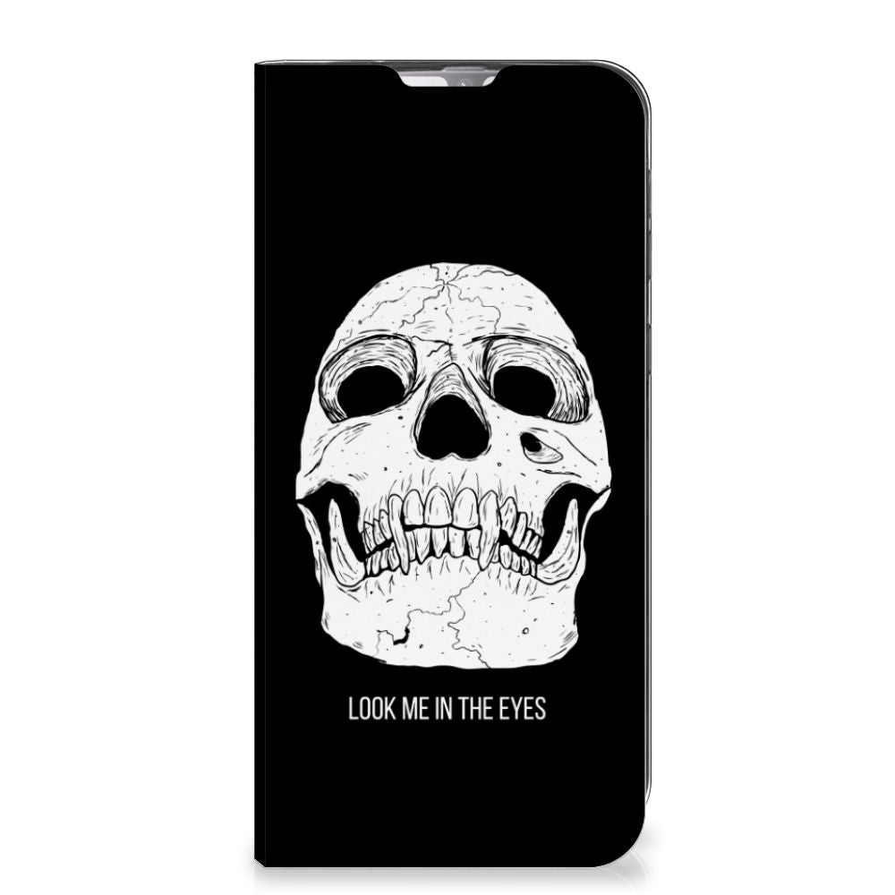 Mobiel BookCase Samsung Galaxy M31 Skull Eyes - B2C Telecom