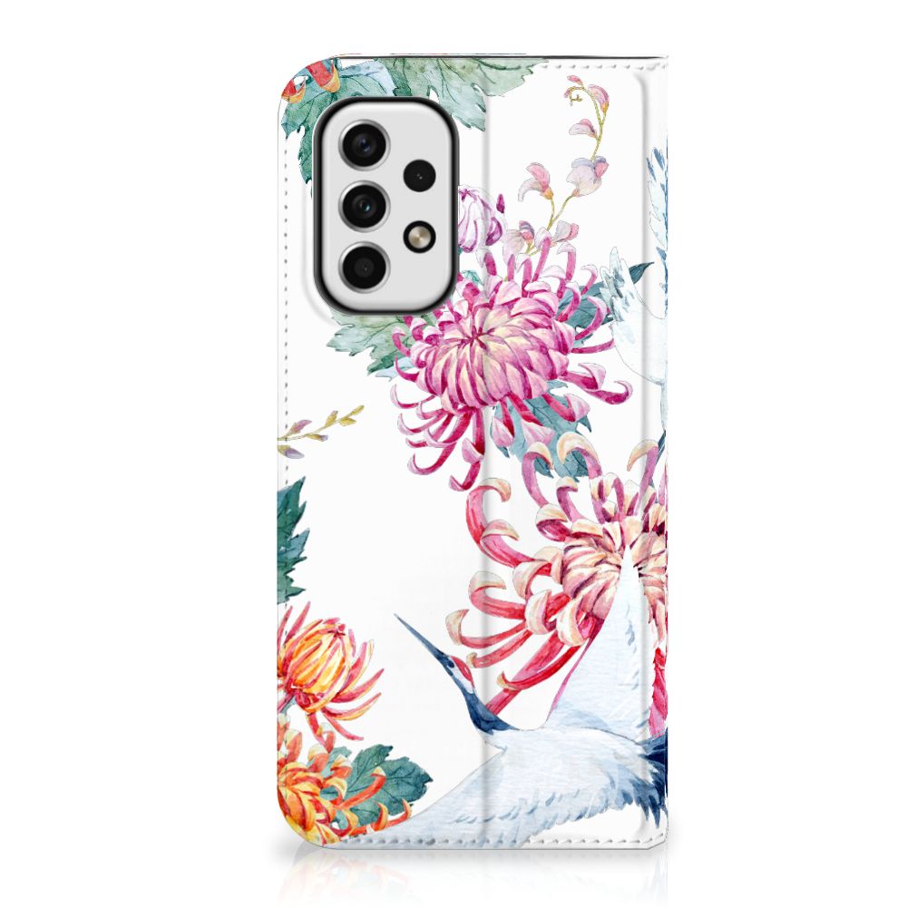 Samsung Galaxy A23 Hoesje maken Bird Flowers - B2C Telecom