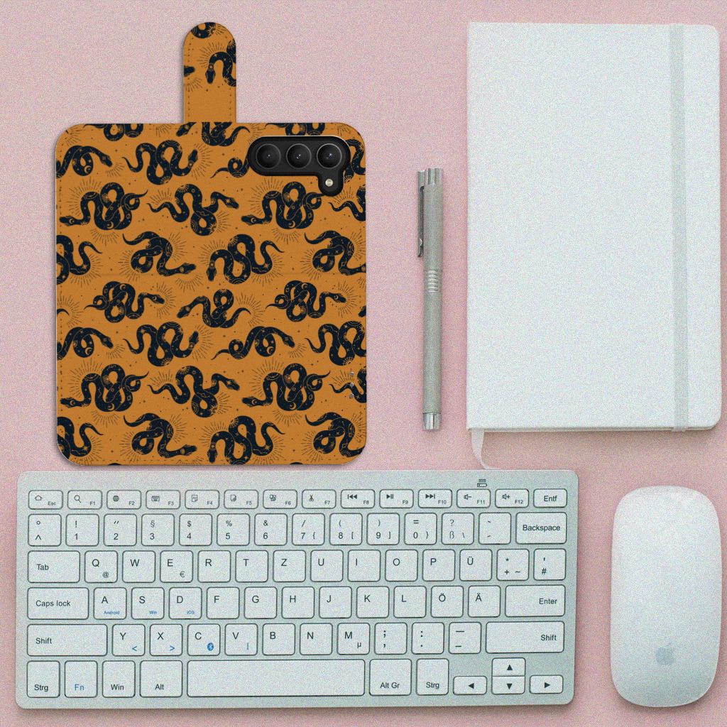 Telefoonhoesje met Pasjes voor Samsung Galaxy S23 Snakes