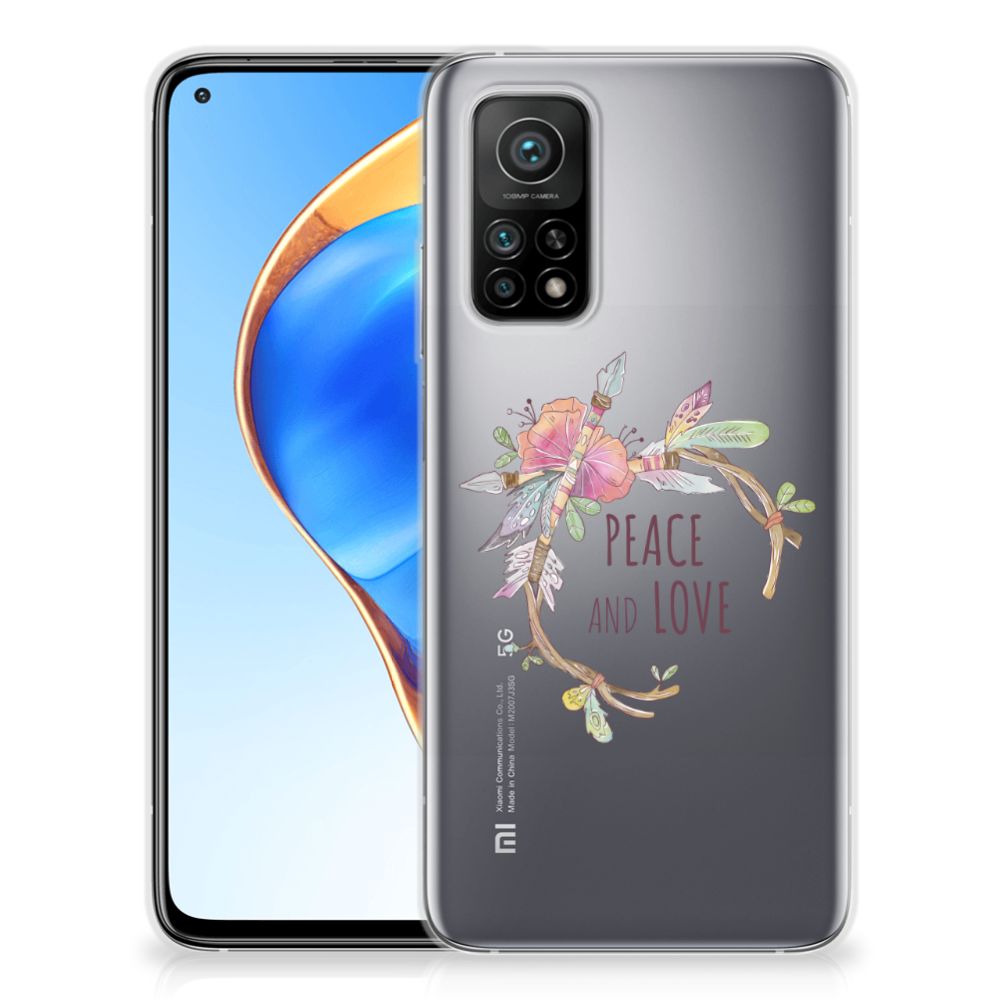 Xiaomi Mi 10T | 10T Pro Telefoonhoesje met Naam Boho Text