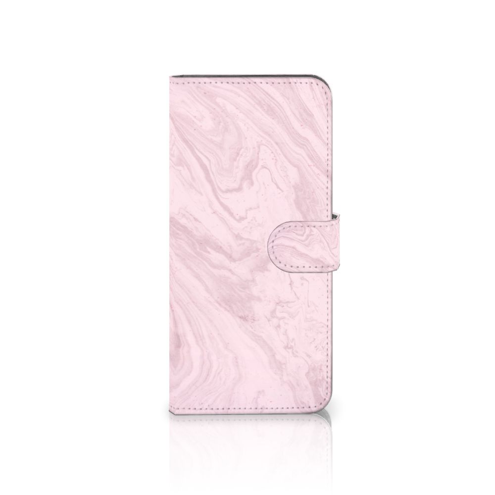 Motorola Edge 20 Lite Bookcase Marble Pink - Origineel Cadeau Vriendin