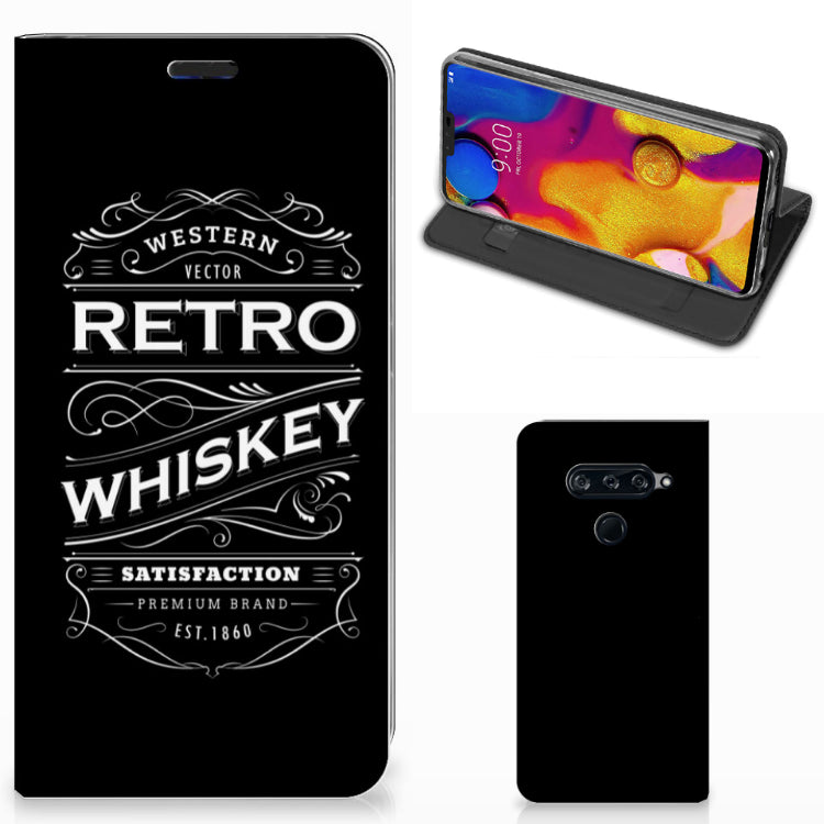 LG V40 Thinq Flip Style Cover Whiskey