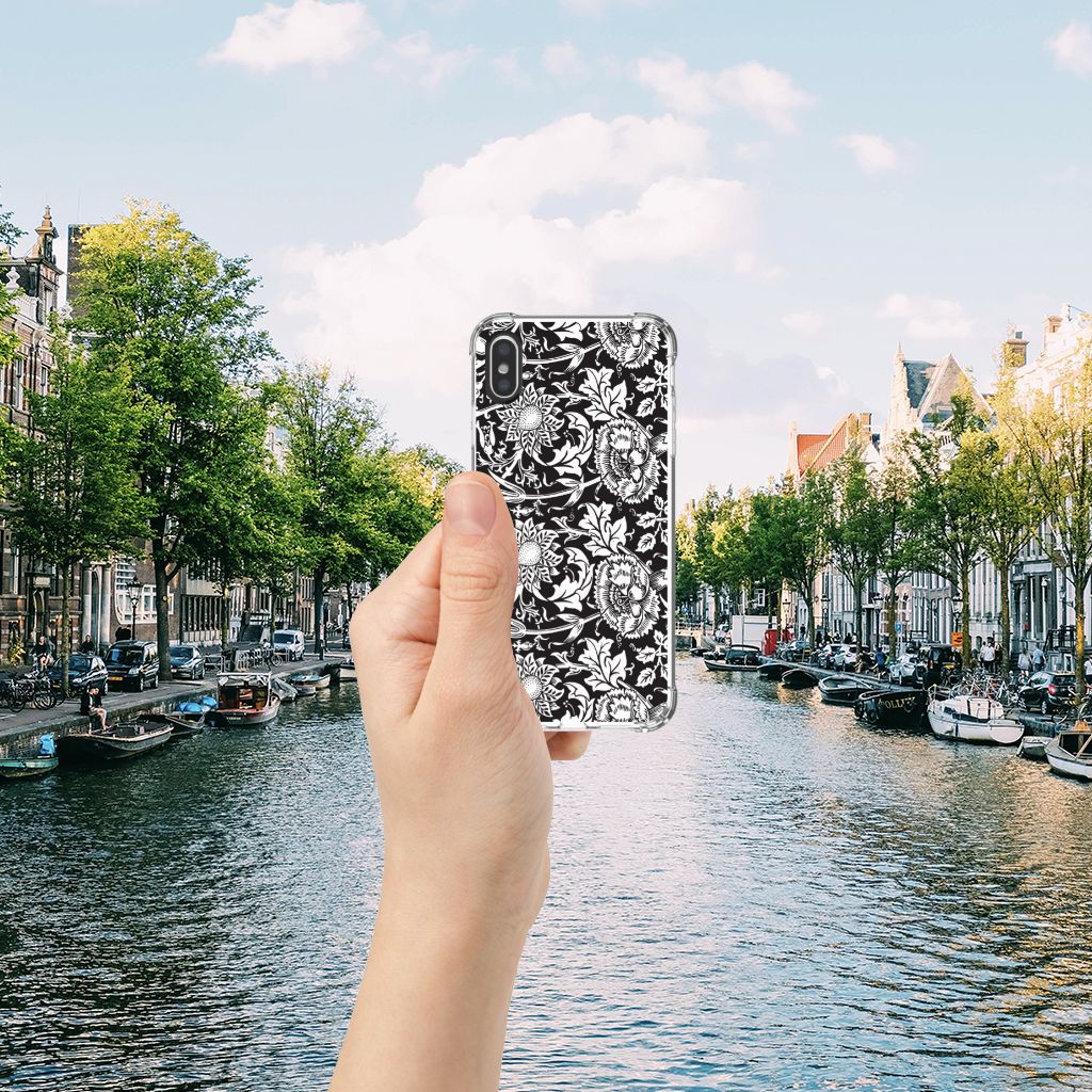 Apple iPhone X | Xs Case Black Flowers