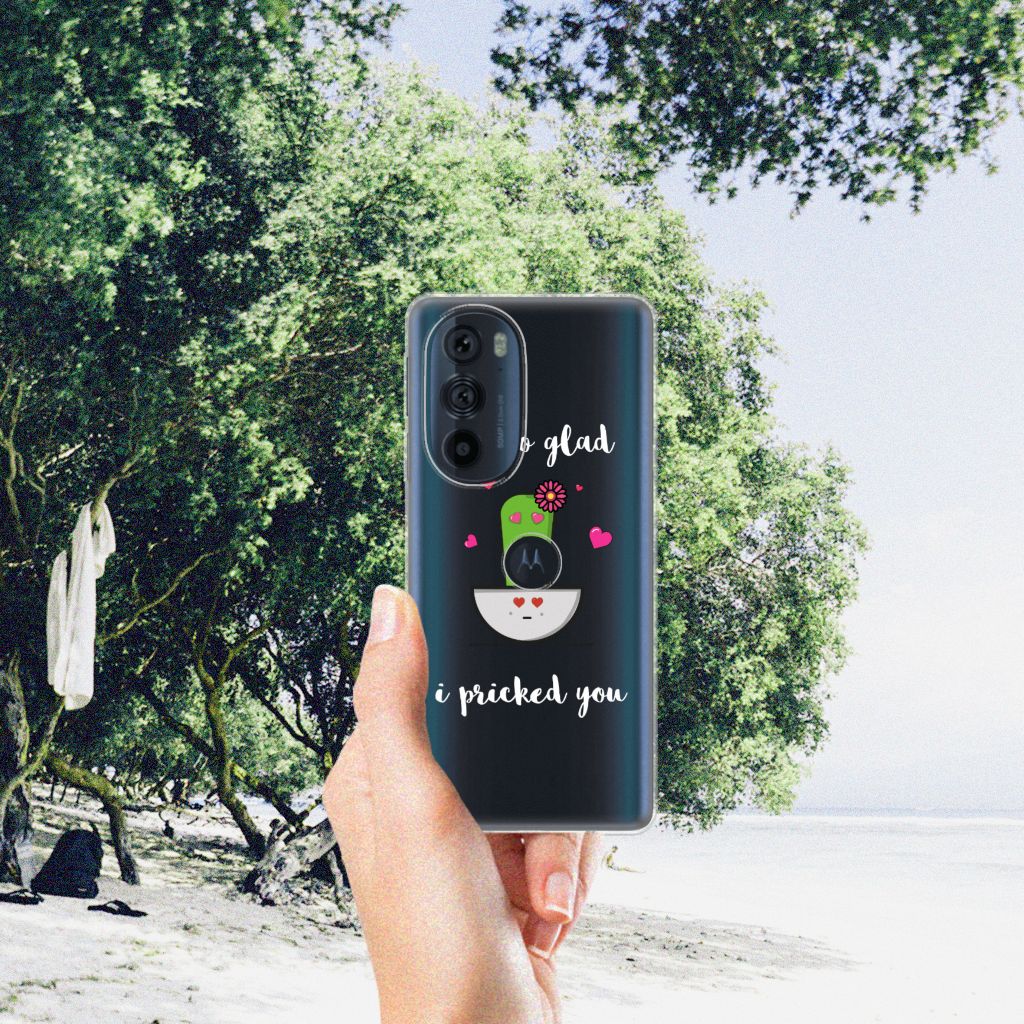 Motorola Edge 30 Pro Telefoonhoesje met Naam Cactus Glad B2C Telecom