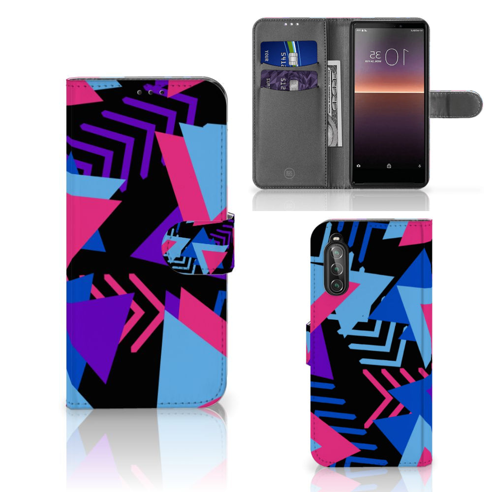 Sony Xperia 10 II Book Case Funky Triangle