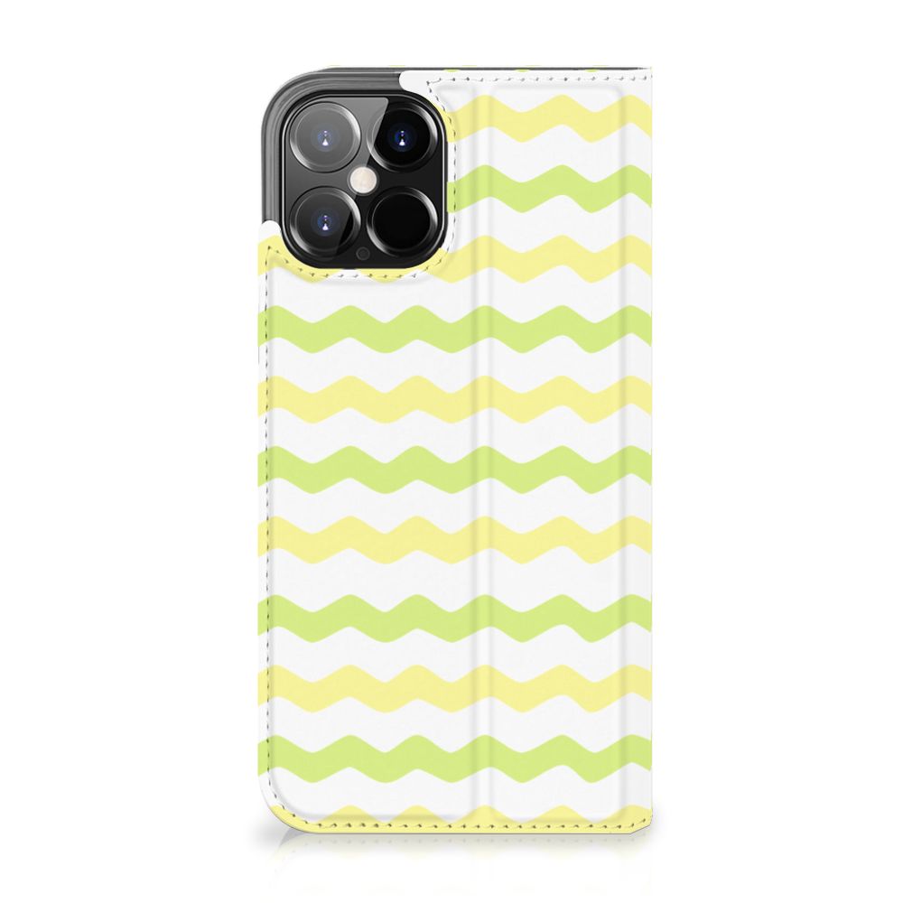 iPhone 12 Pro Max Hoesje met Magneet Waves Yellow - B2C Telecom