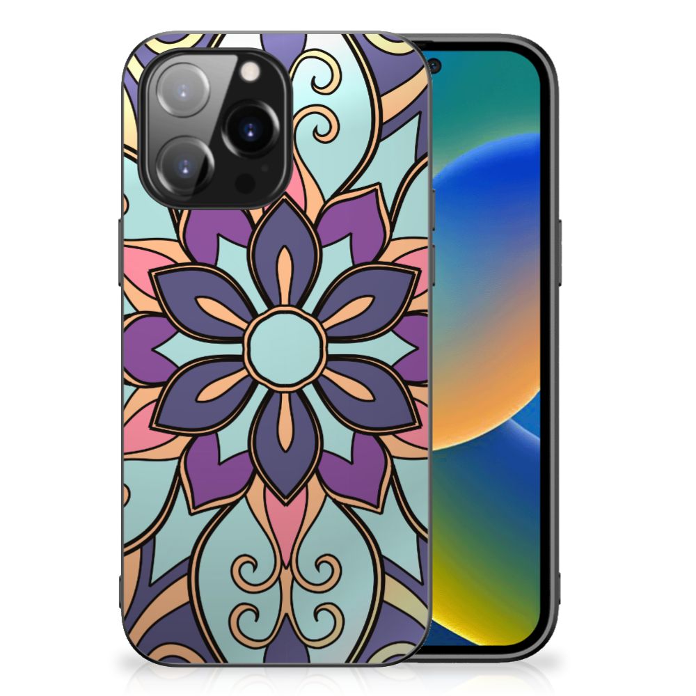 iPhone 14 Pro Max Bloemen Hoesje Purple Flower B2C Telecom