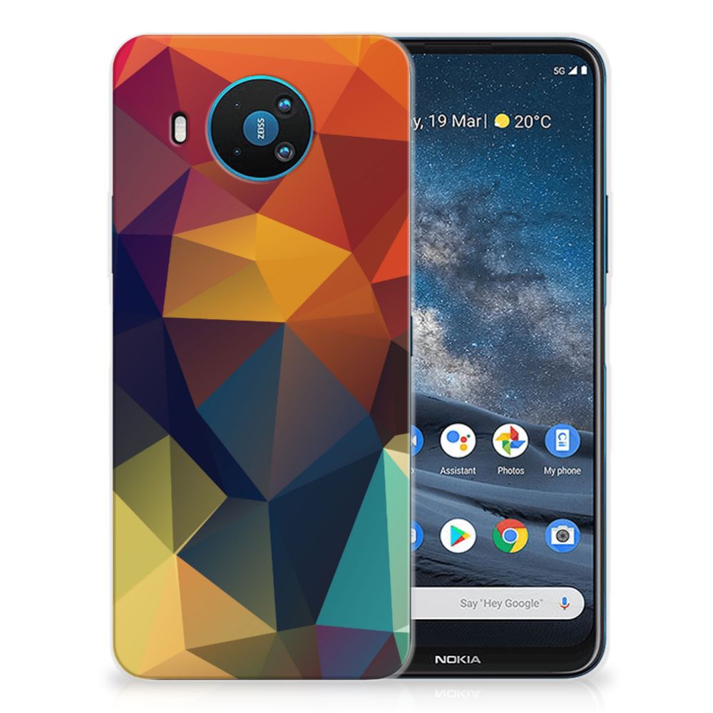 Nokia 8.3 TPU Hoesje Polygon Color