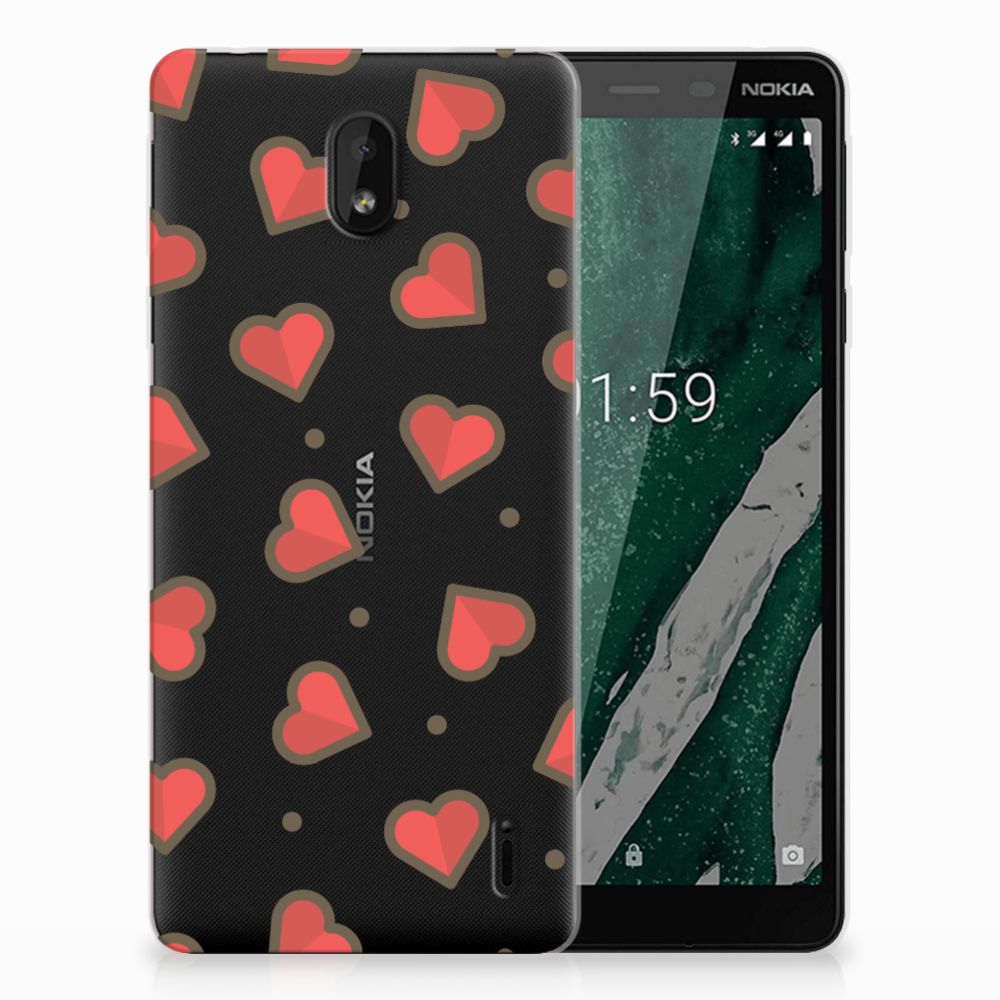 Nokia 1 Plus TPU bumper Hearts