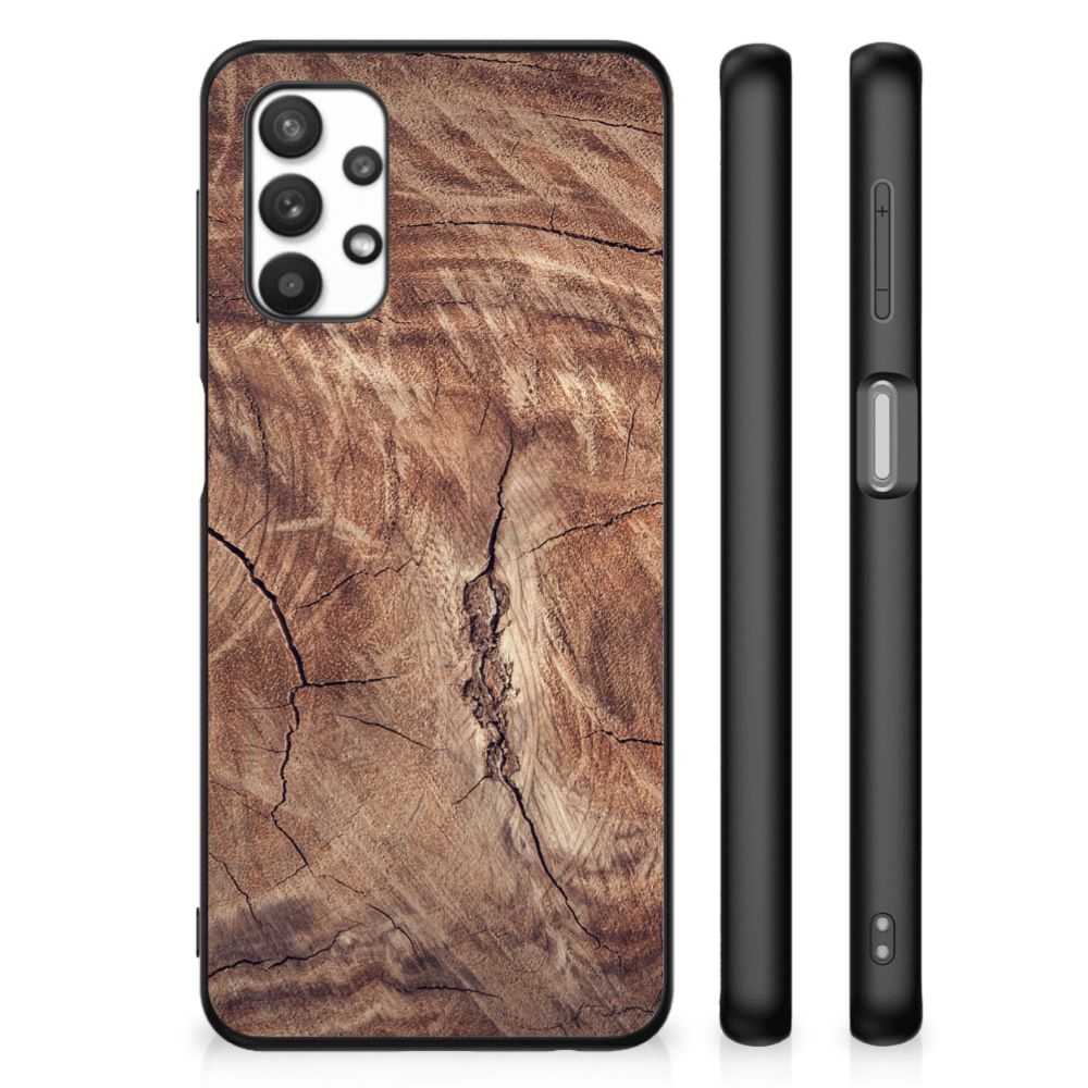 Samsung Galaxy A32 5G Houten Print Telefoonhoesje Tree Trunk B2C Telecom