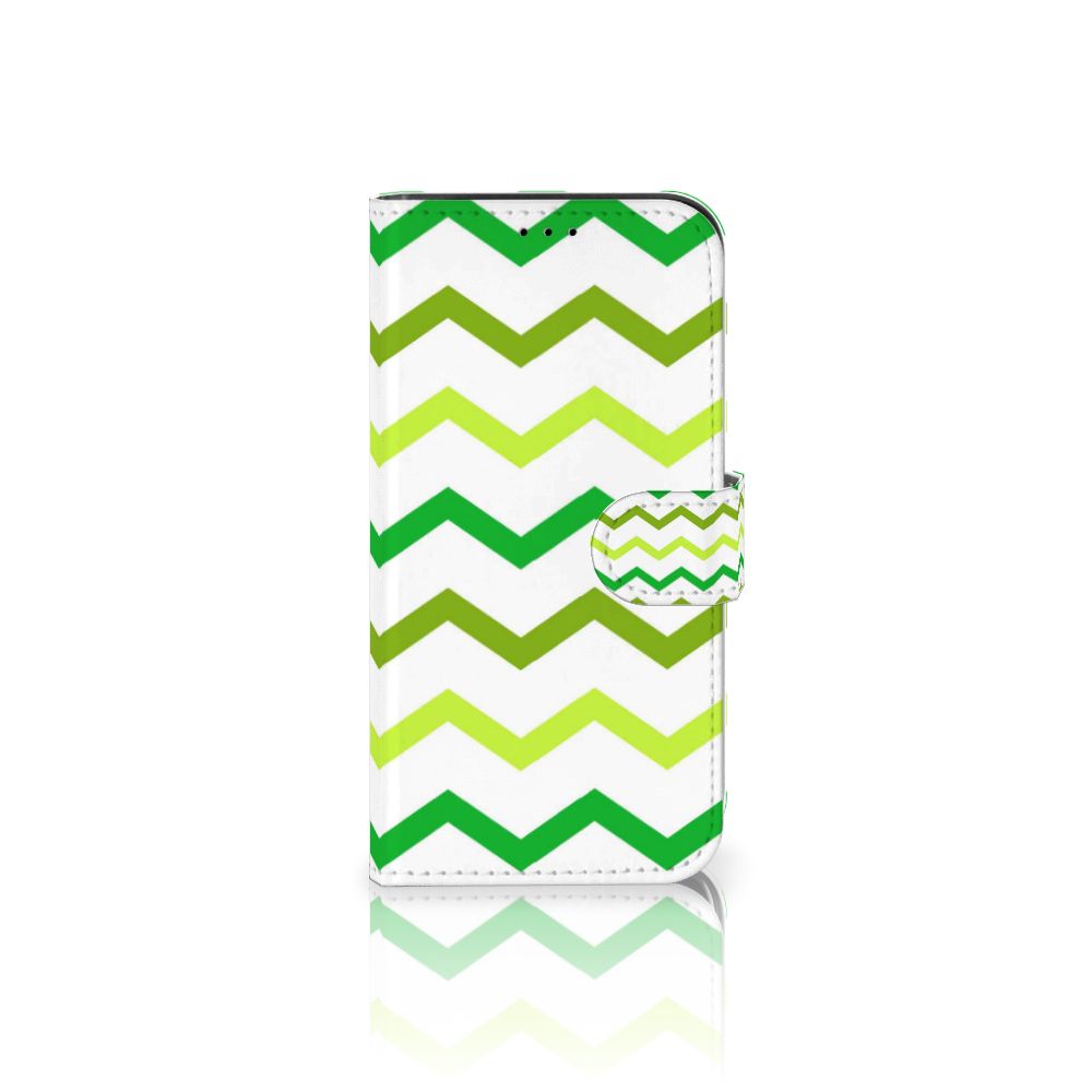 iPhone 13 Pro Telefoon Hoesje Zigzag Groen