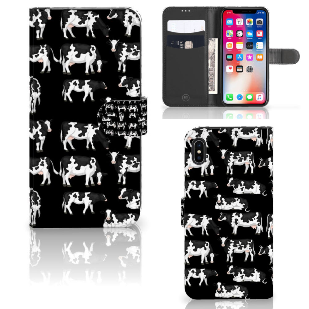 Apple iPhone Xs Max Telefoonhoesje met Pasjes Koetjes