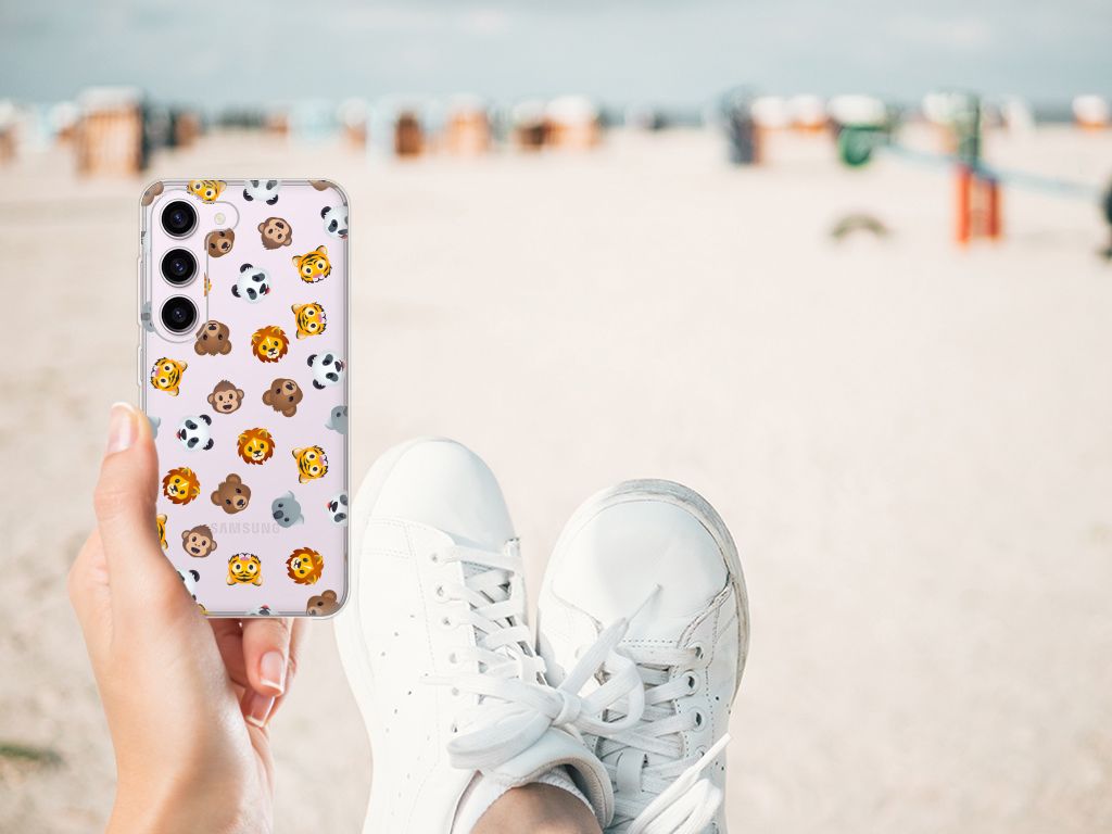 TPU bumper voor Samsung Galaxy S23 Dieren Emojis B2C Telecom