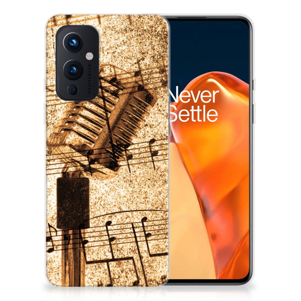 OnePlus 9 Siliconen Hoesje met foto Bladmuziek