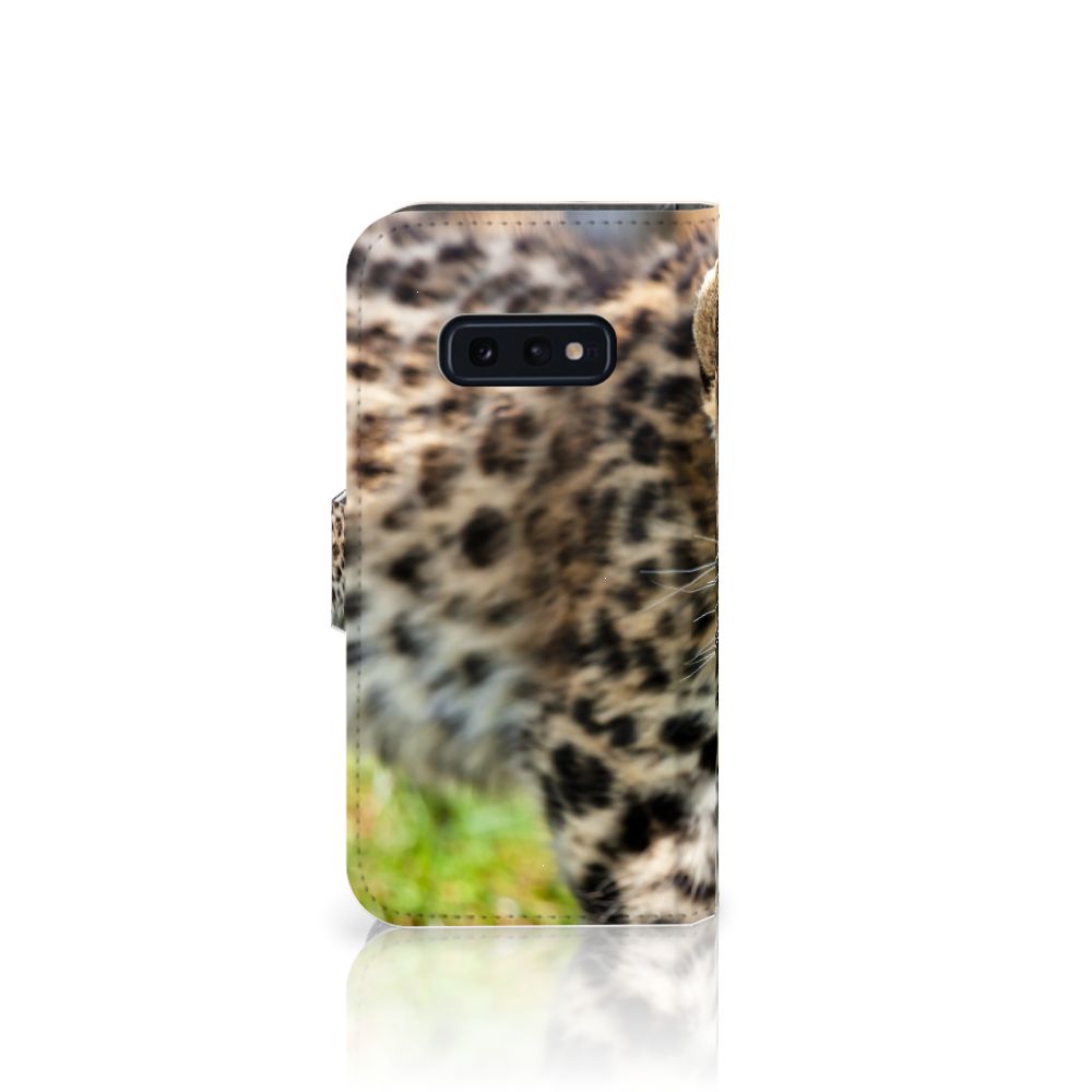 Samsung Galaxy S10e Telefoonhoesje met Pasjes Baby Luipaard