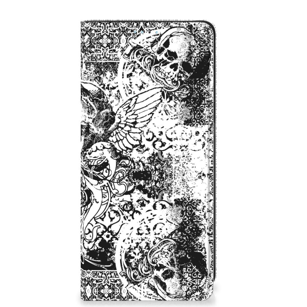 Mobiel BookCase Xiaomi Redmi Note 11/11S Skulls Angel