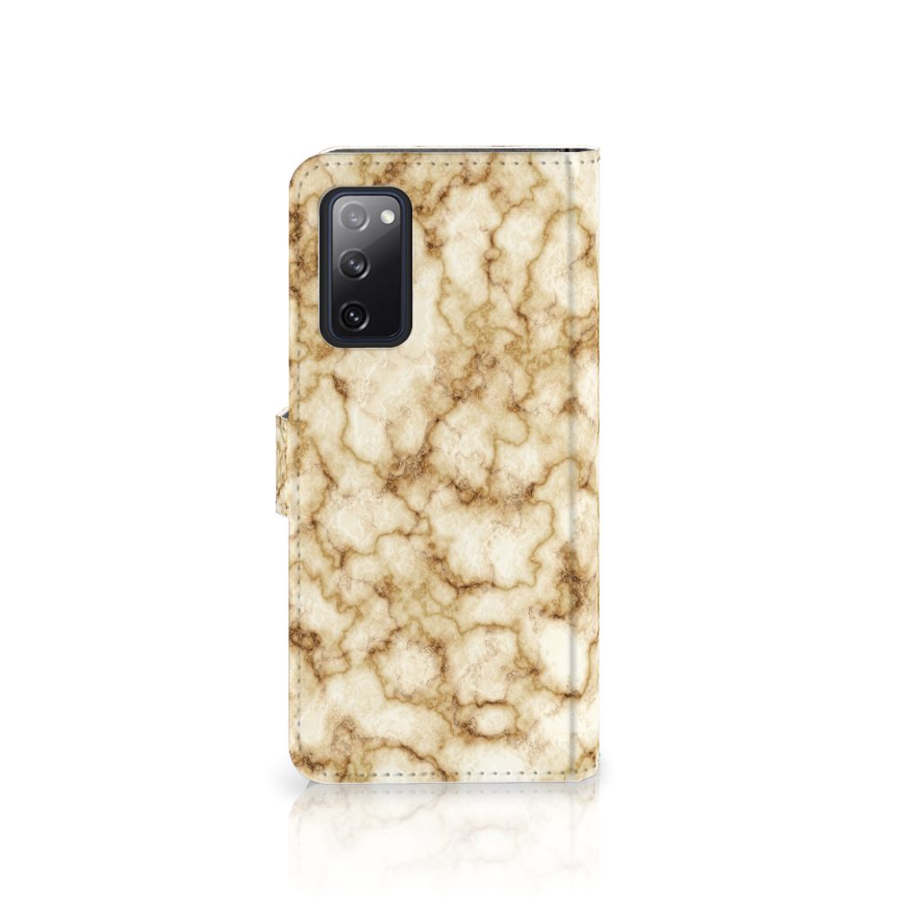Samsung Galaxy S20 FE Bookcase Marmer Goud
