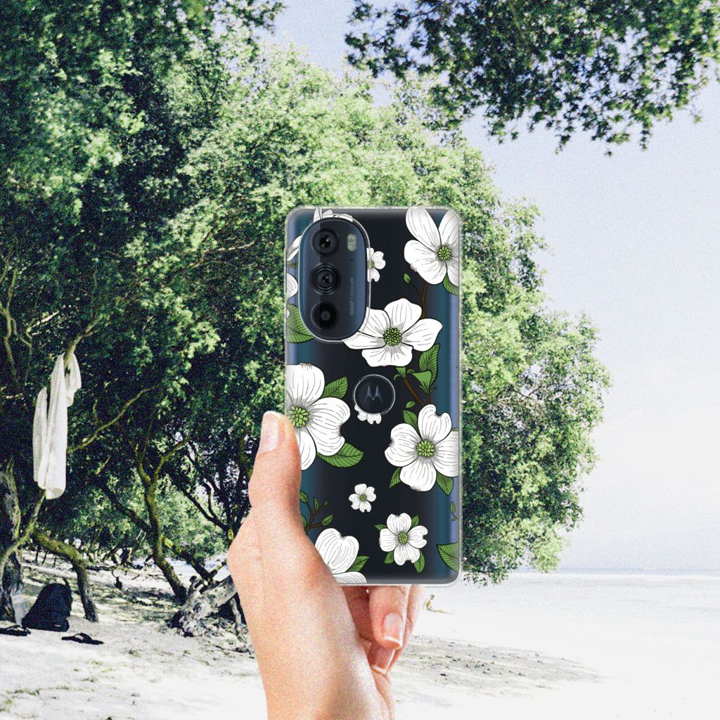 Motorola Edge 30 Pro TPU Case Dogwood Flowers B2C Telecom