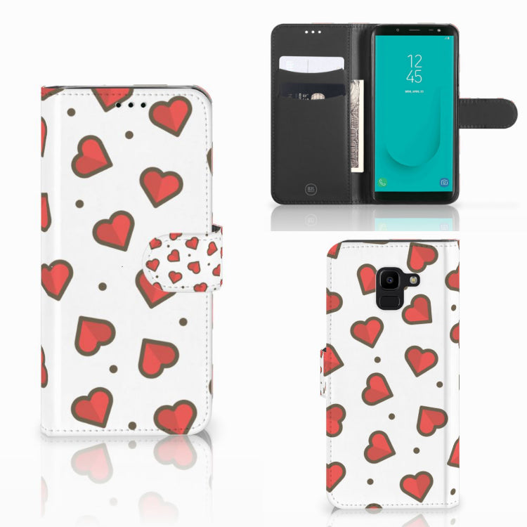 Samsung Galaxy J6 2018 Telefoon Hoesje Hearts