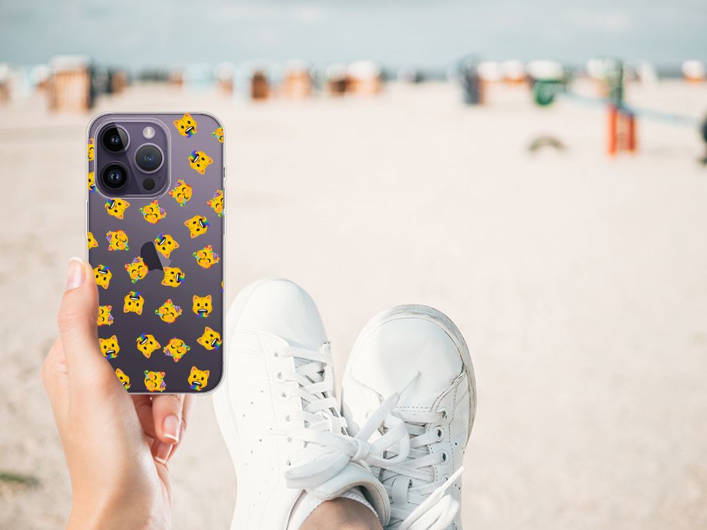 TPU bumper voor Apple iPhone 14 Pro Katten Emojis B2C Telecom