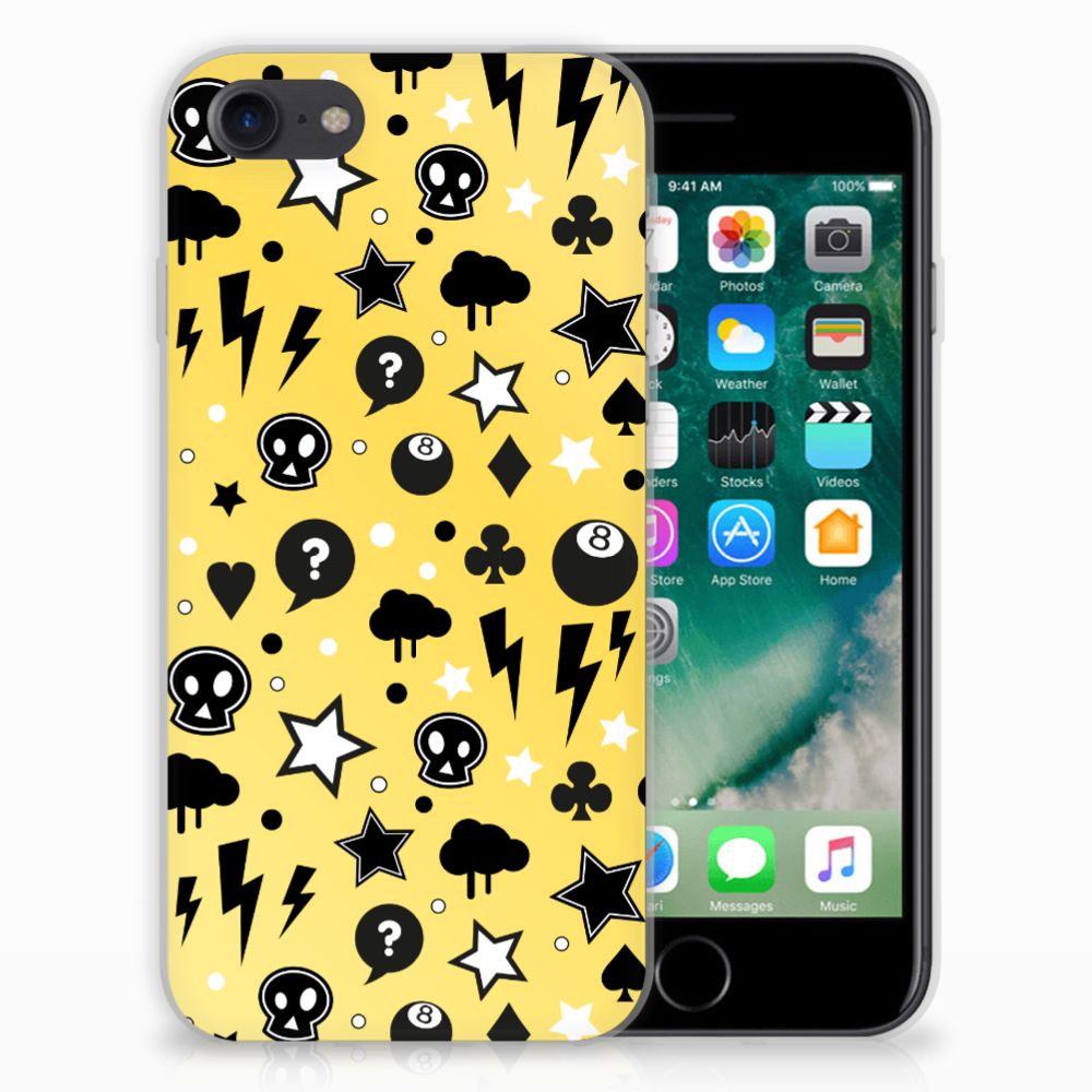 Silicone Back Case iPhone SE 2022 | SE 2020 | 8 | 7 Punk Geel