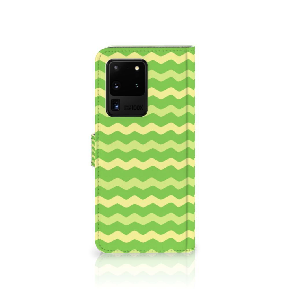 Samsung Galaxy S20 Ultra Telefoon Hoesje Waves Green