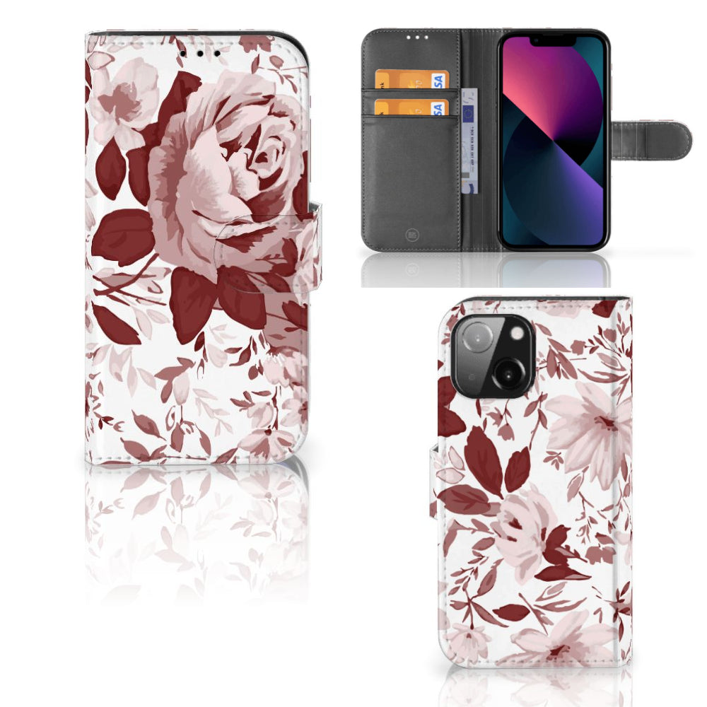 Hoesje iPhone 13 Mini Watercolor Flowers