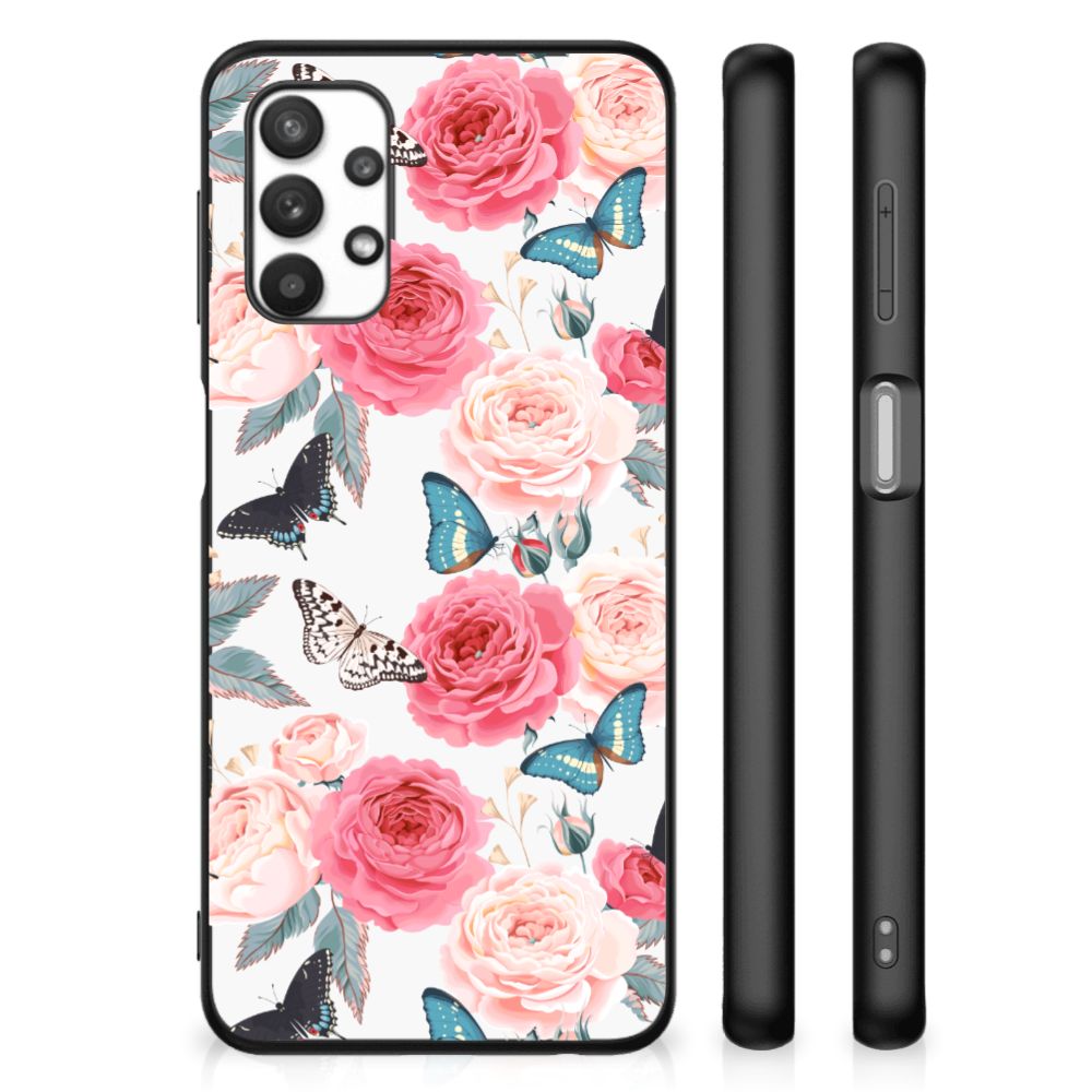 Samsung Galaxy A32 5G Bloemen Hoesje Butterfly Roses B2C Telecom