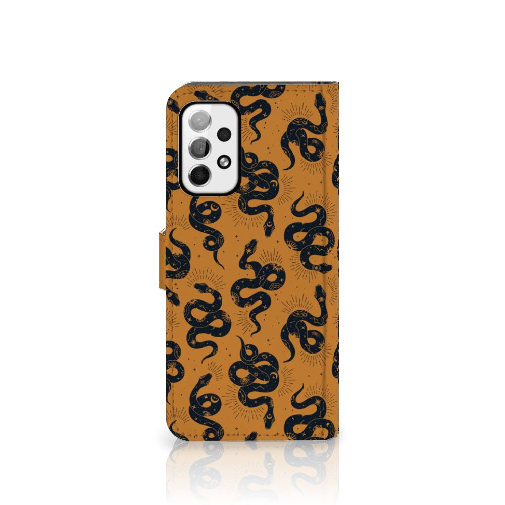 Telefoonhoesje met Pasjes voor Samsung Galaxy A73 5G Snakes