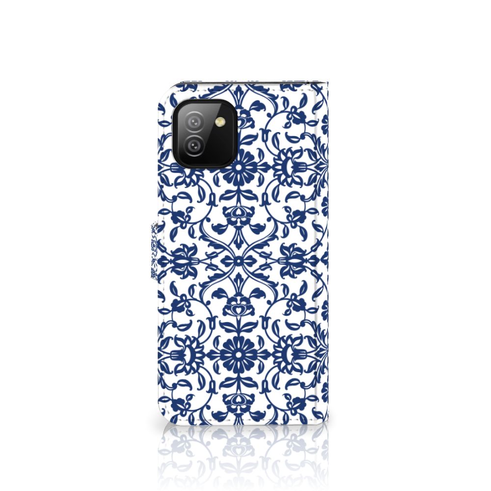Samsung Galaxy A03 Hoesje Flower Blue