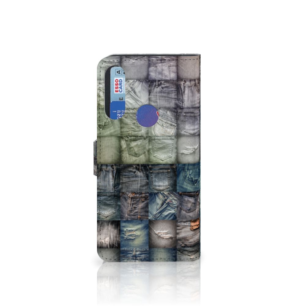 Wallet Case met Pasjes Alcatel 1S 2020 Spijkerbroeken