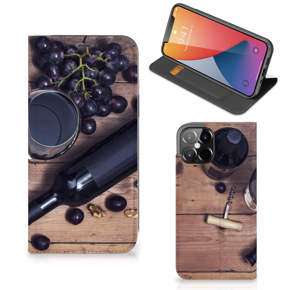 iPhone 12 Pro Max Flip Style Cover Wijn - B2C Telecom