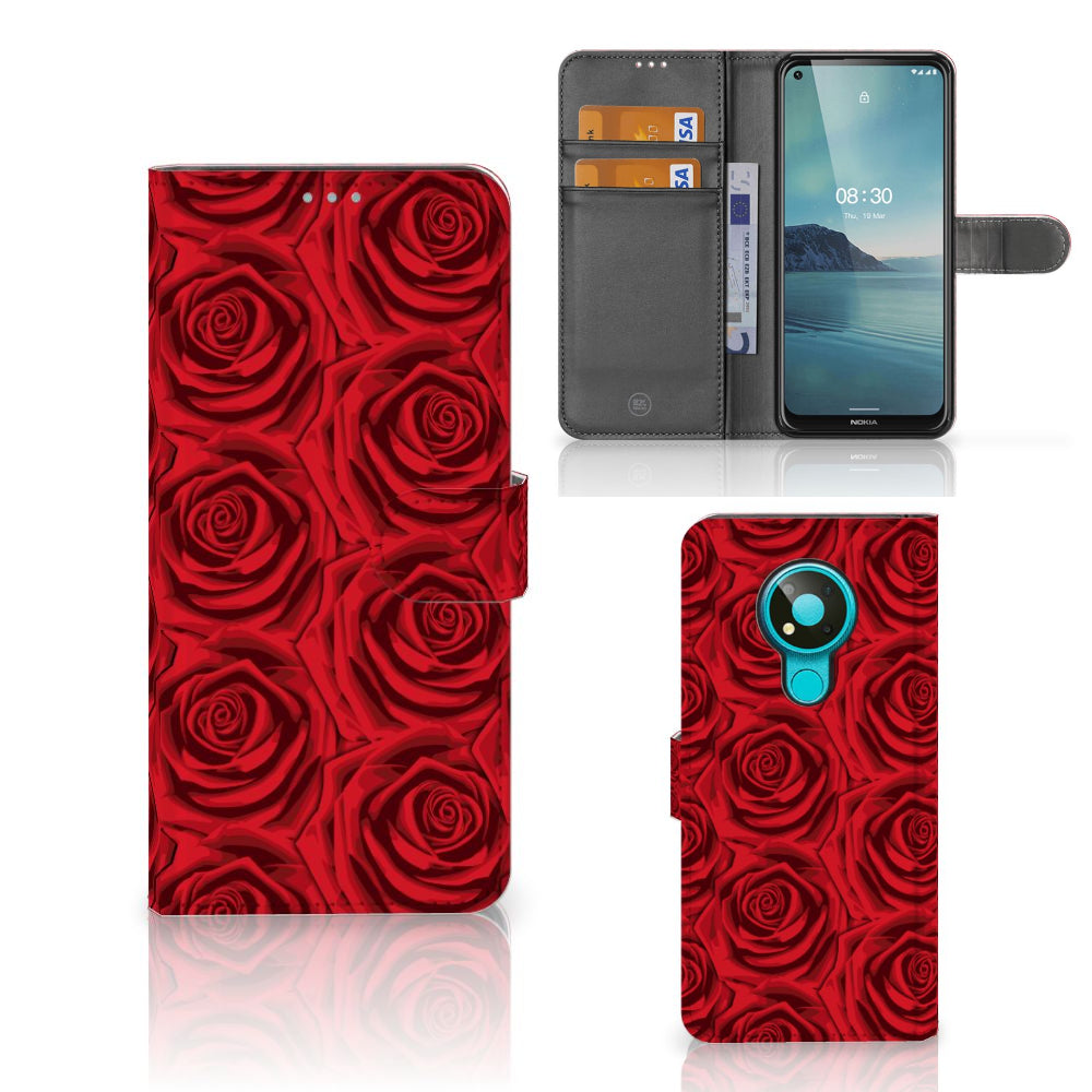 Nokia 3.4 Hoesje Red Roses