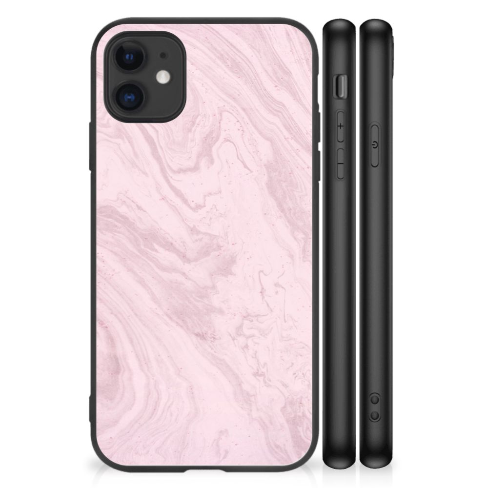 iPhone 11 Marmeren Print Telefoonhoesje Marble Pink - Origineel Cadeau Vriendin B2C Telecom
