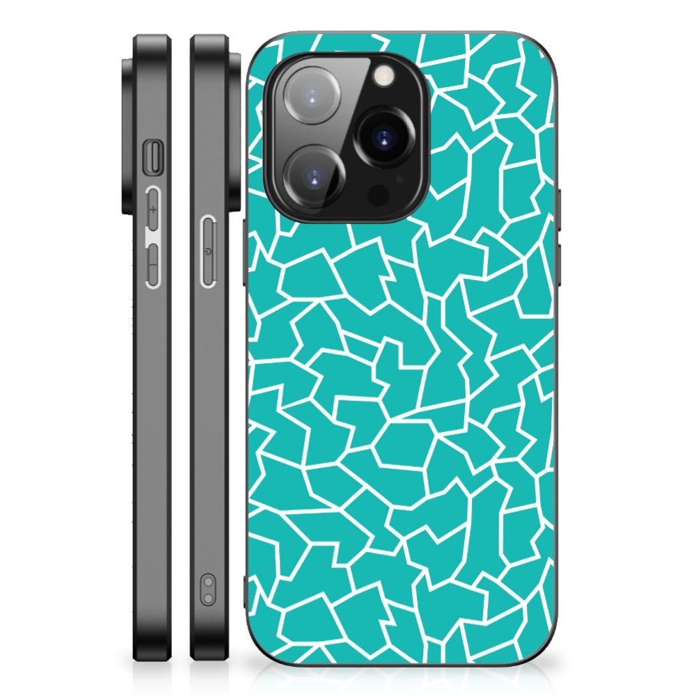 iPhone 14 Pro Leuk Telefoonhoesje Cracks Blue B2C Telecom