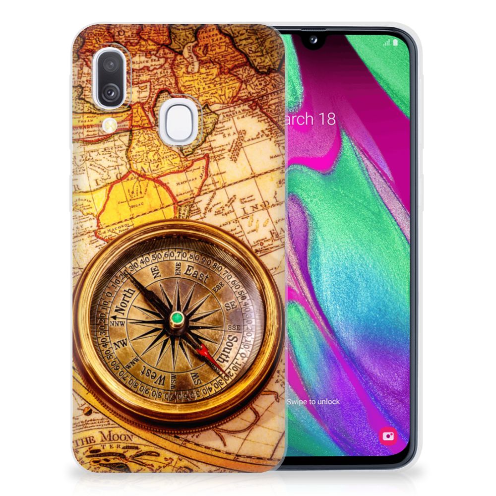 Samsung Galaxy A40 Siliconen Back Cover Kompas