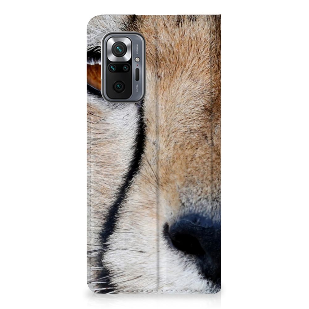Xiaomi Redmi Note 10 Pro Hoesje maken Cheetah met close-up afbeelding van een jachtluipaard.