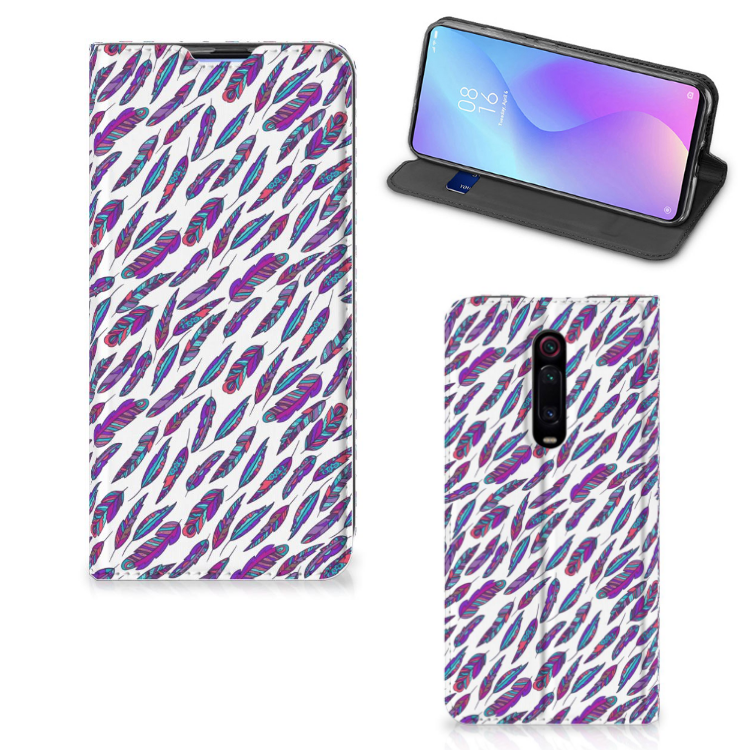 Xiaomi Redmi K20 Pro Hoesje met Magneet Feathers Color - B2C Telecom