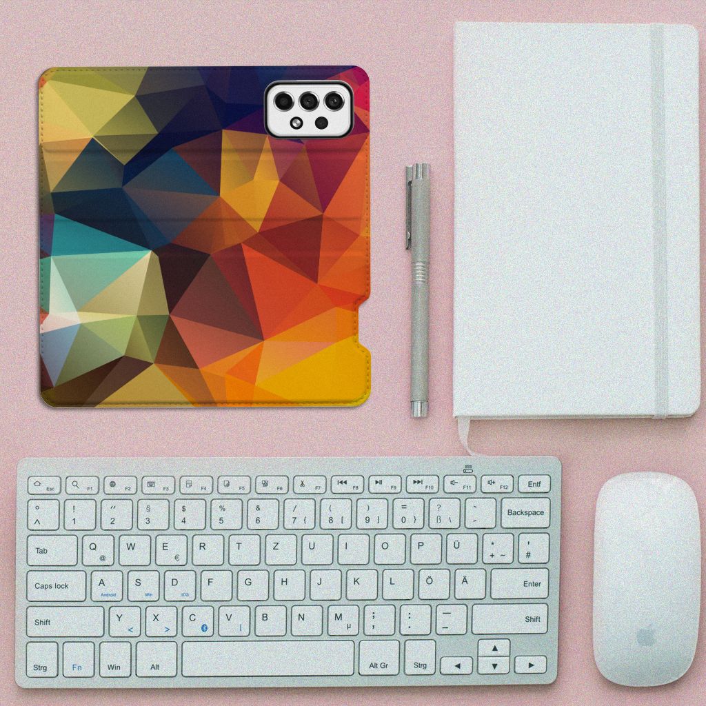 Samsung Galaxy A73 Stand Case Polygon Color - B2C Telecom