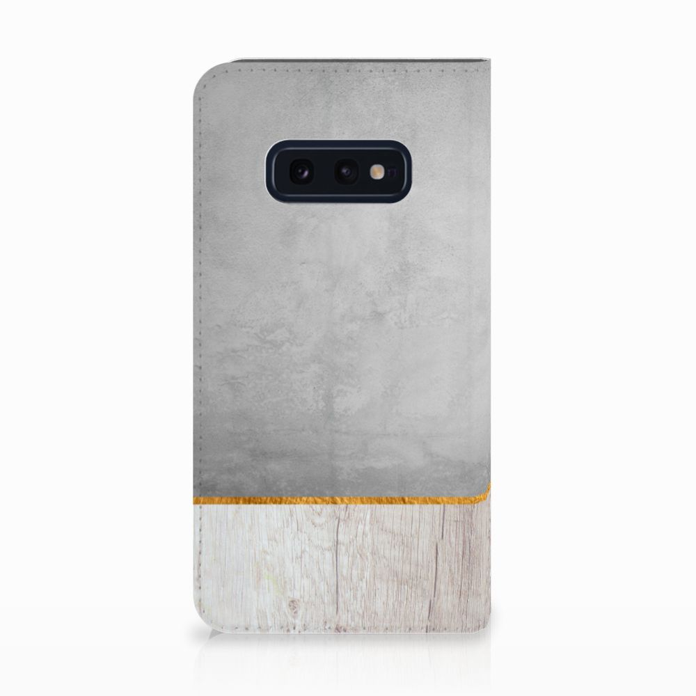 Samsung Galaxy S10e Book Wallet Case Wood Concrete